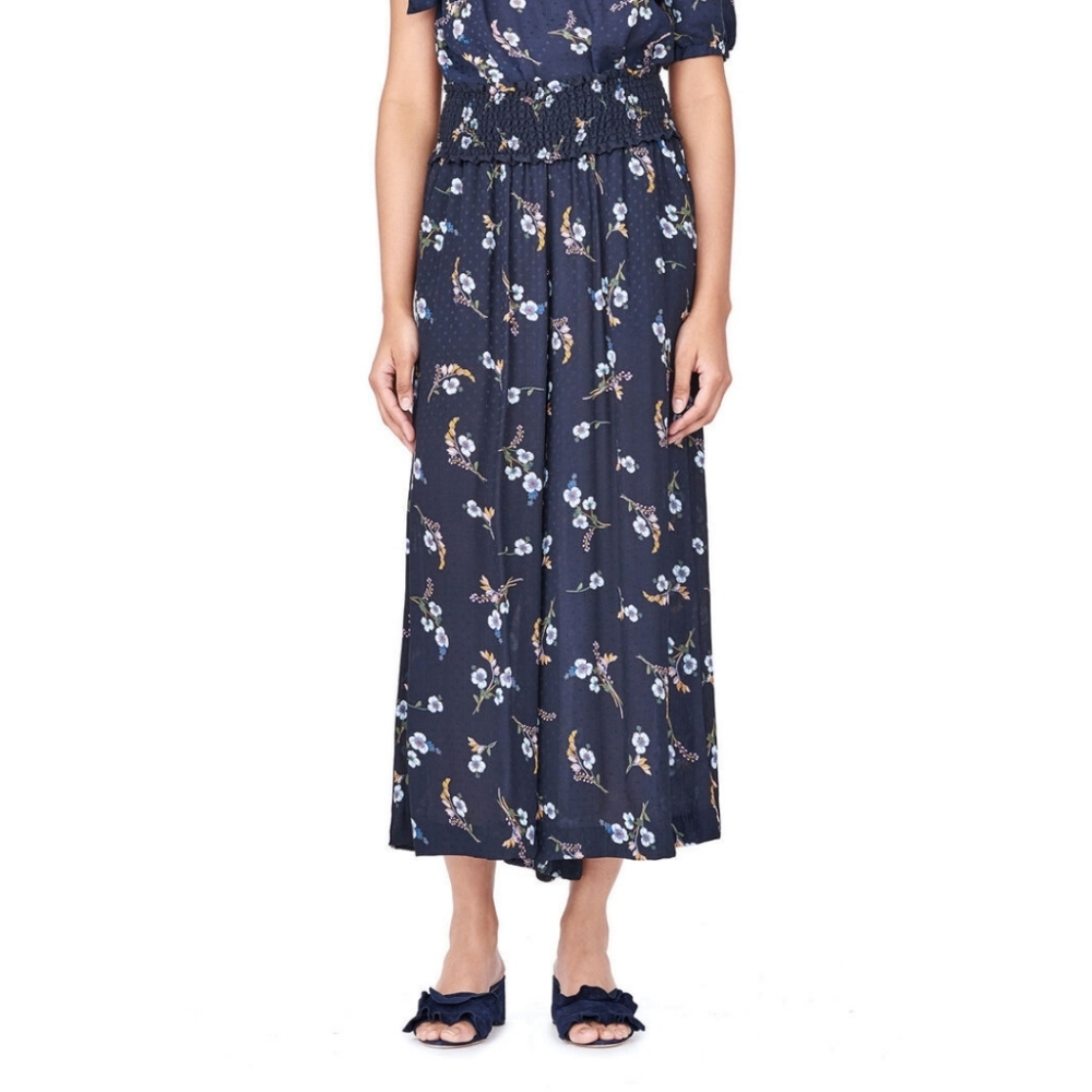 Rebecca Taylor Natalie Fleur Silk Pants